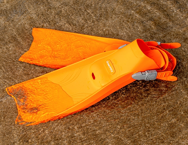 高品質橡膠蛙鞋-標準-熔岩橘