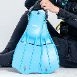 OceanMAX 噴射橡膠蛙鞋 -天藍