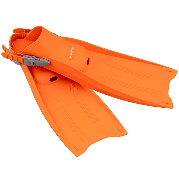 高品质橡胶蛙鞋-标准-熔岩橘